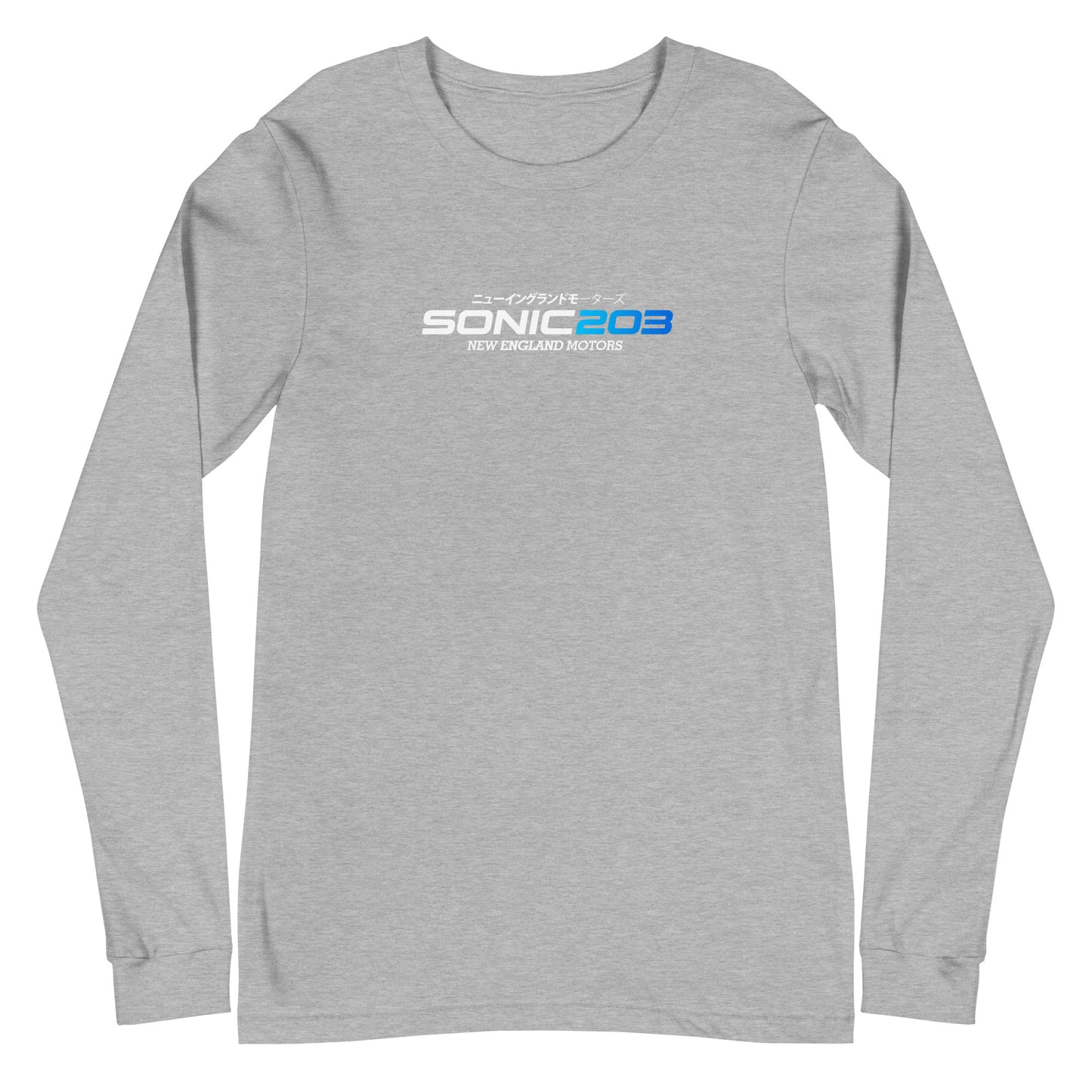 Sonic203 Long Sleeve white/blue Logo!