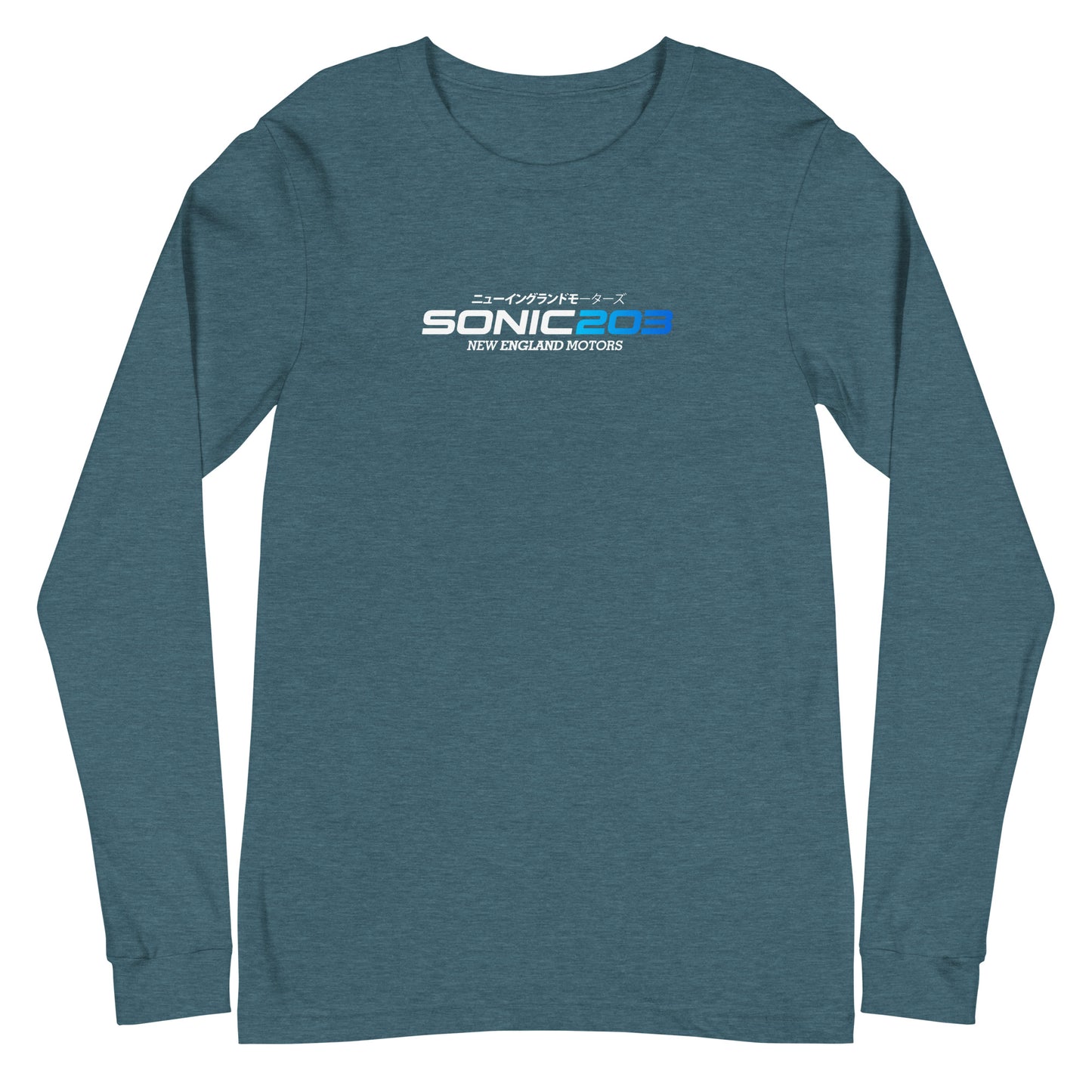 Sonic203 Long Sleeve white/blue Logo!