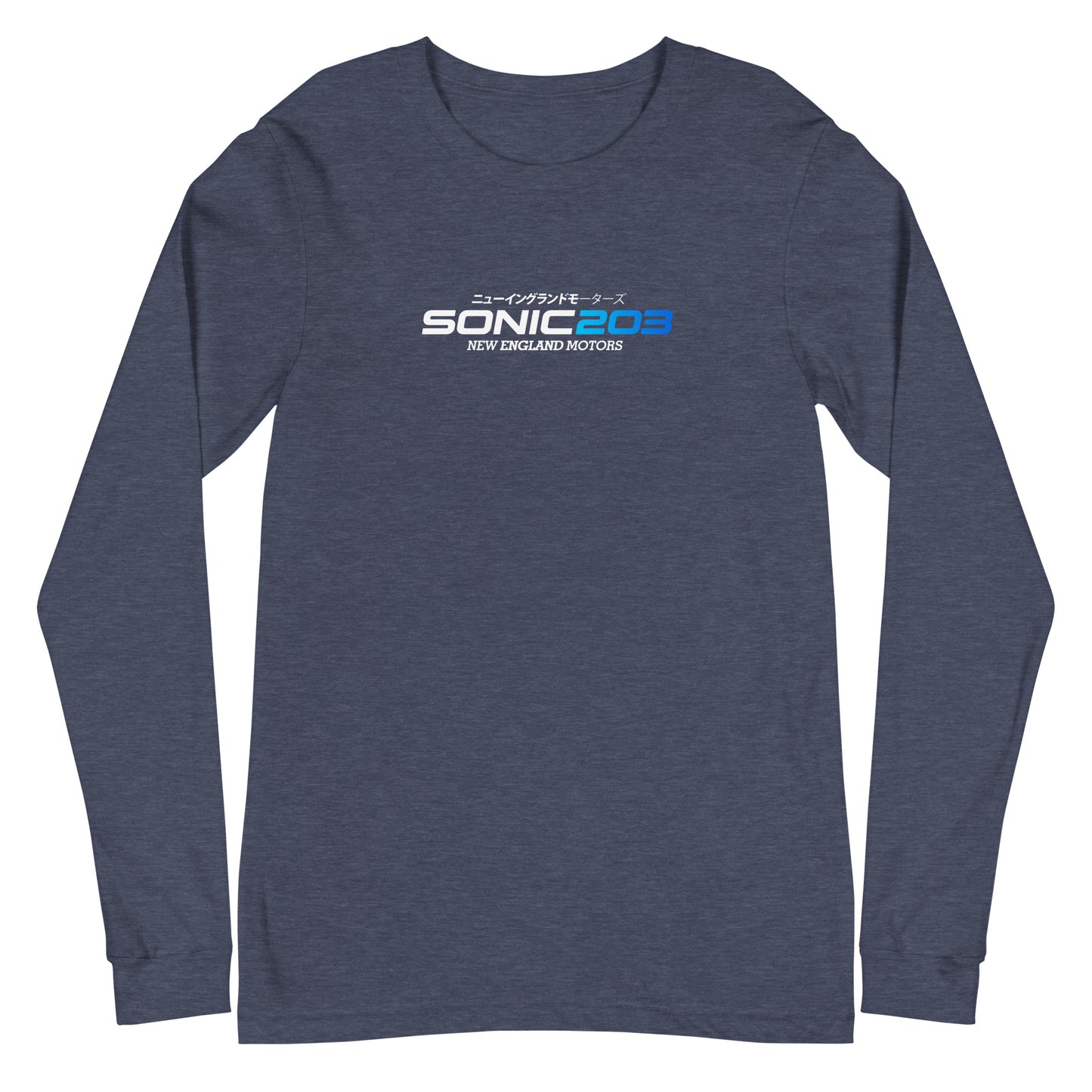 Sonic203 Long Sleeve white/blue Logo!