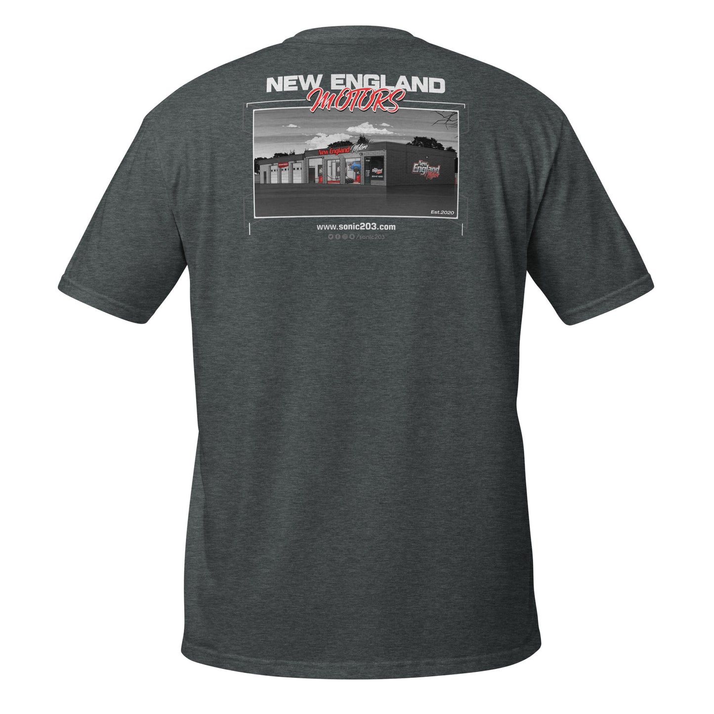 New England Motors Tee Shirt "Garage"