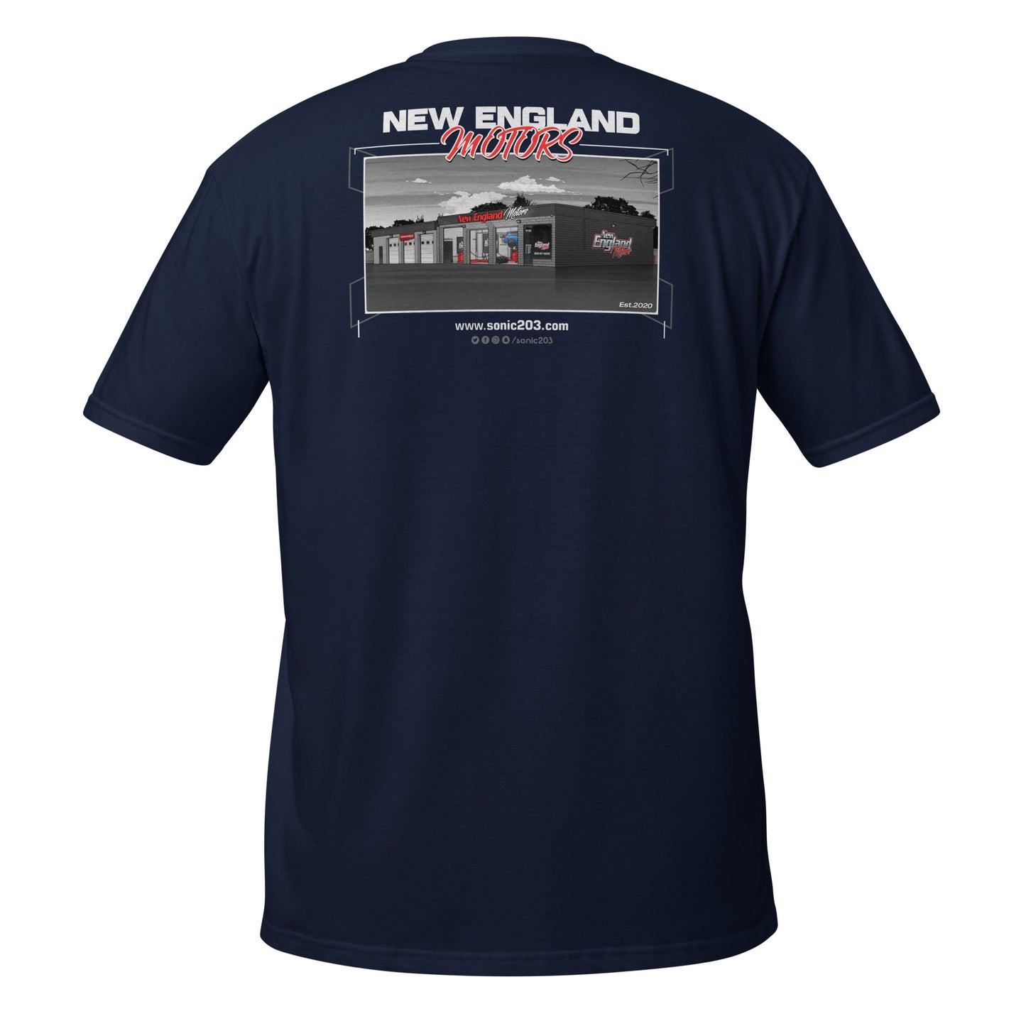 New England Motors Tee Shirt "Garage"