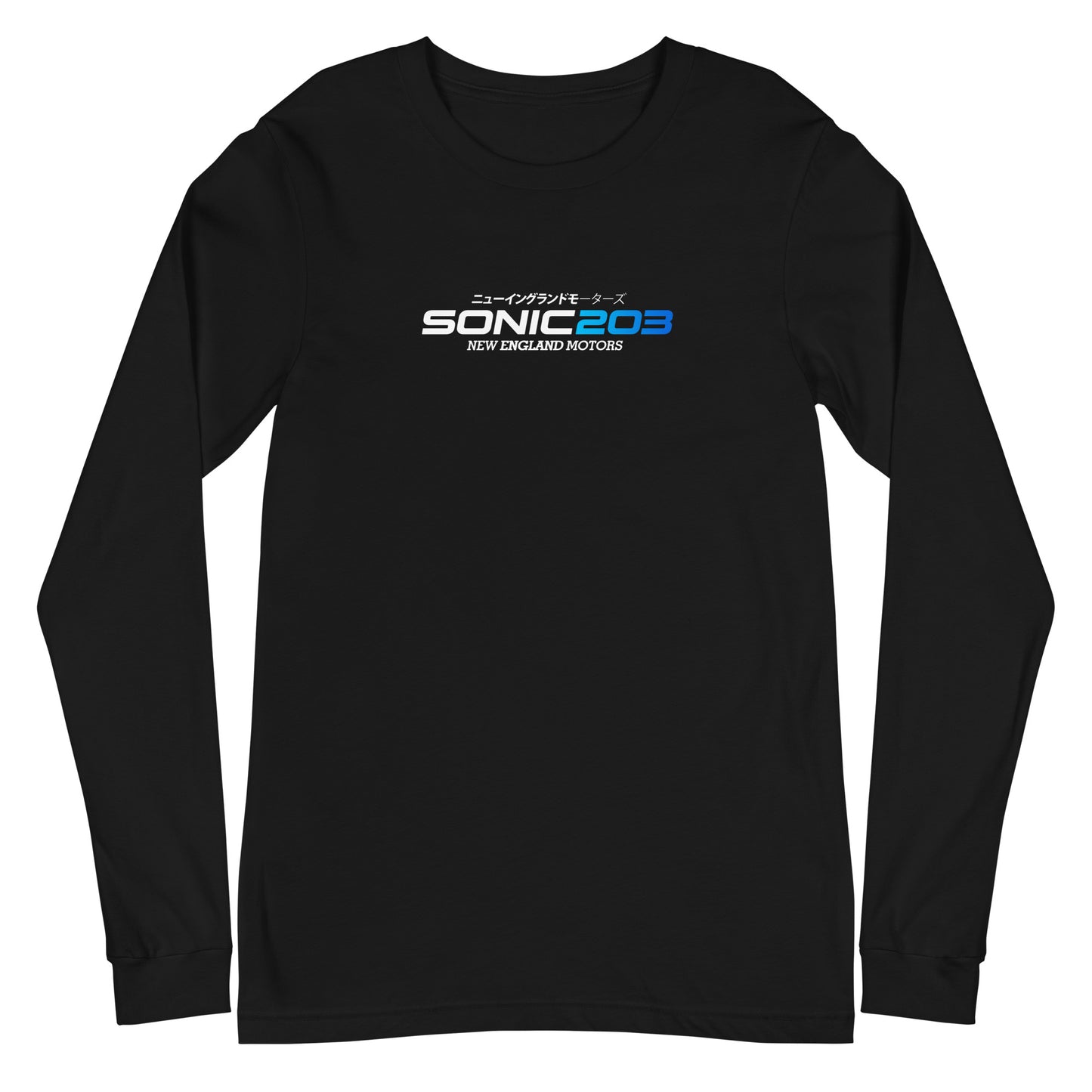 Sonic203 Long Sleeve white/blue Logo!