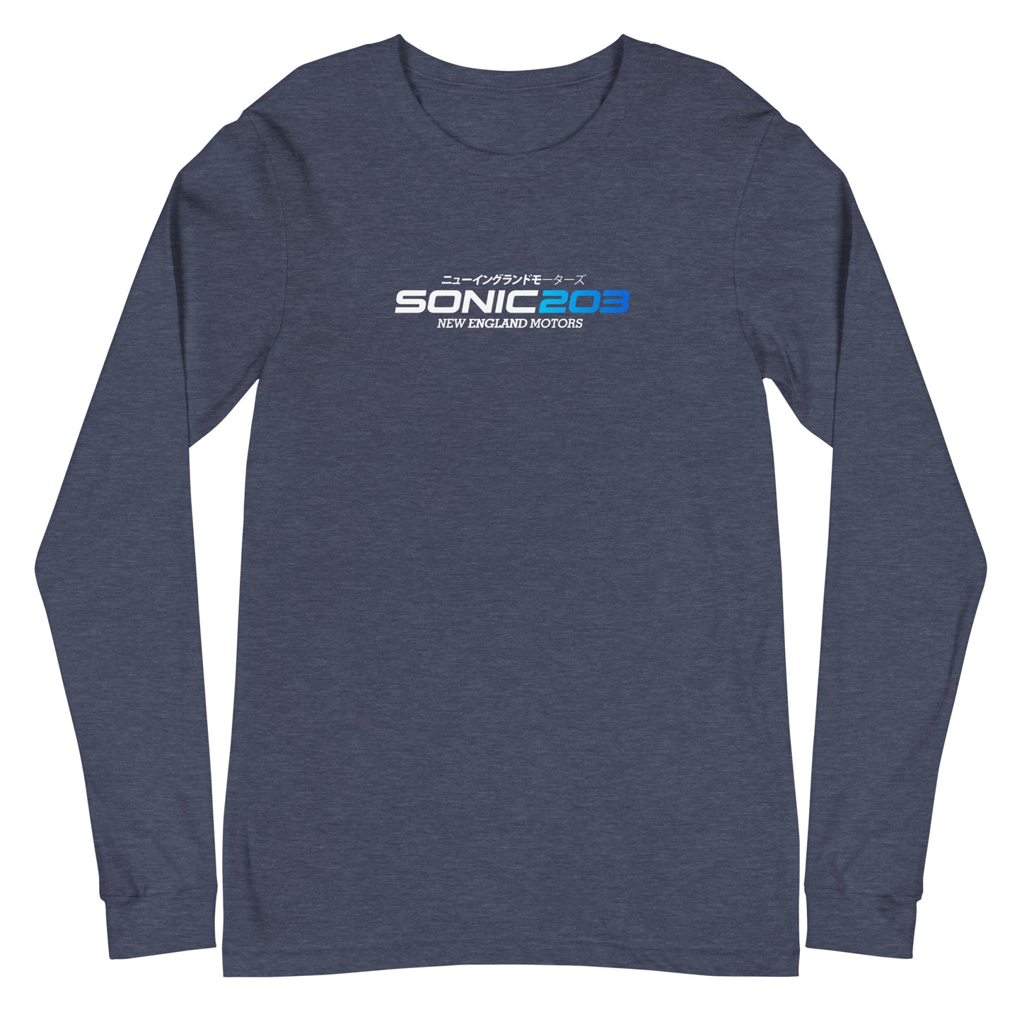 Sonic203 Long Sleeve white/blue Logo!